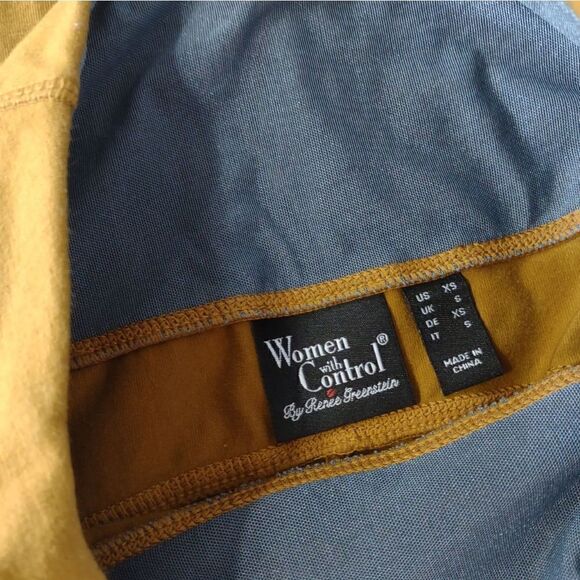 Women With Control Brown Leggings Activewear Full Length Straight Pockets XS‎ - Picture 3 of 8